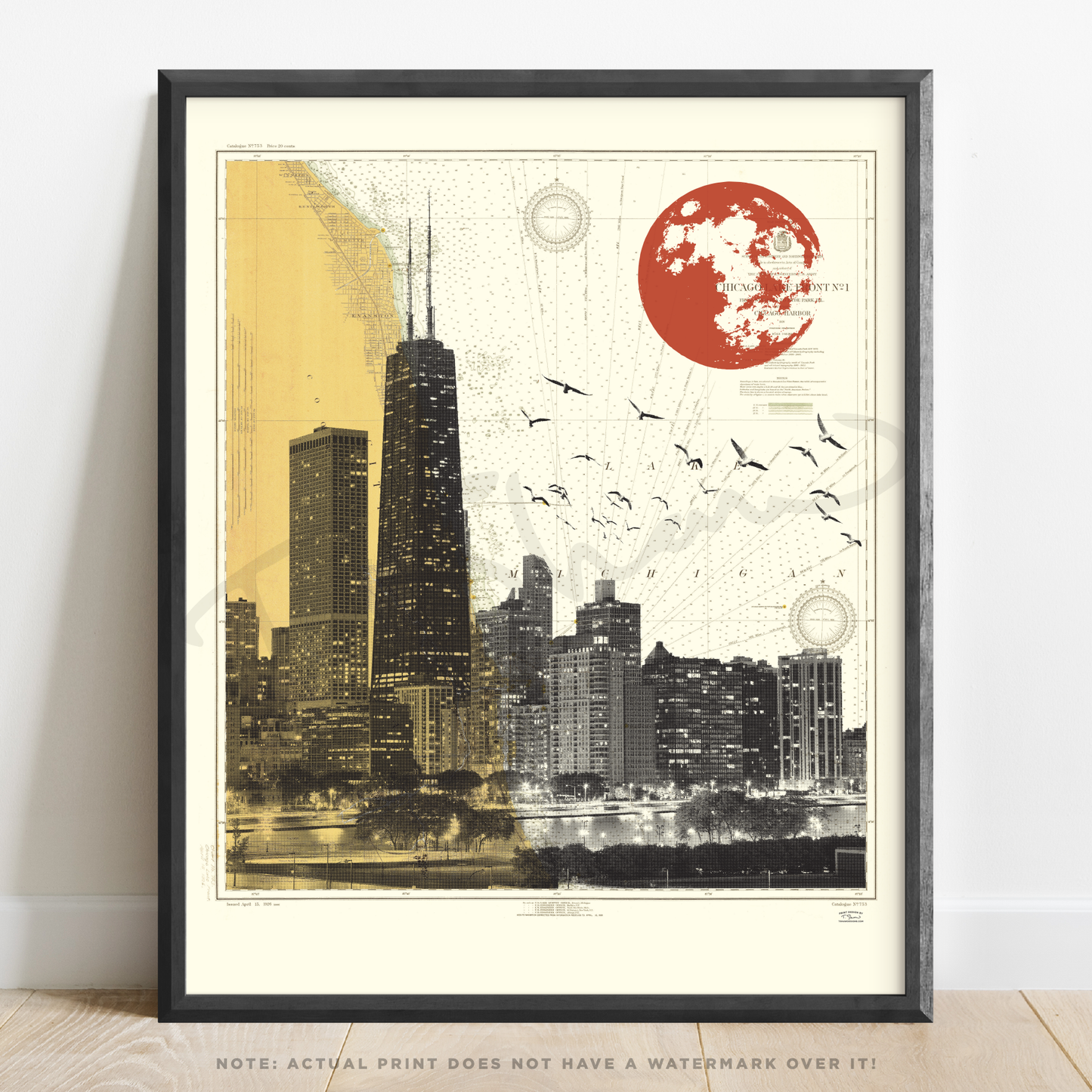 IL | Chicago Skyline | Chicago, Illinois | Inkjet Print