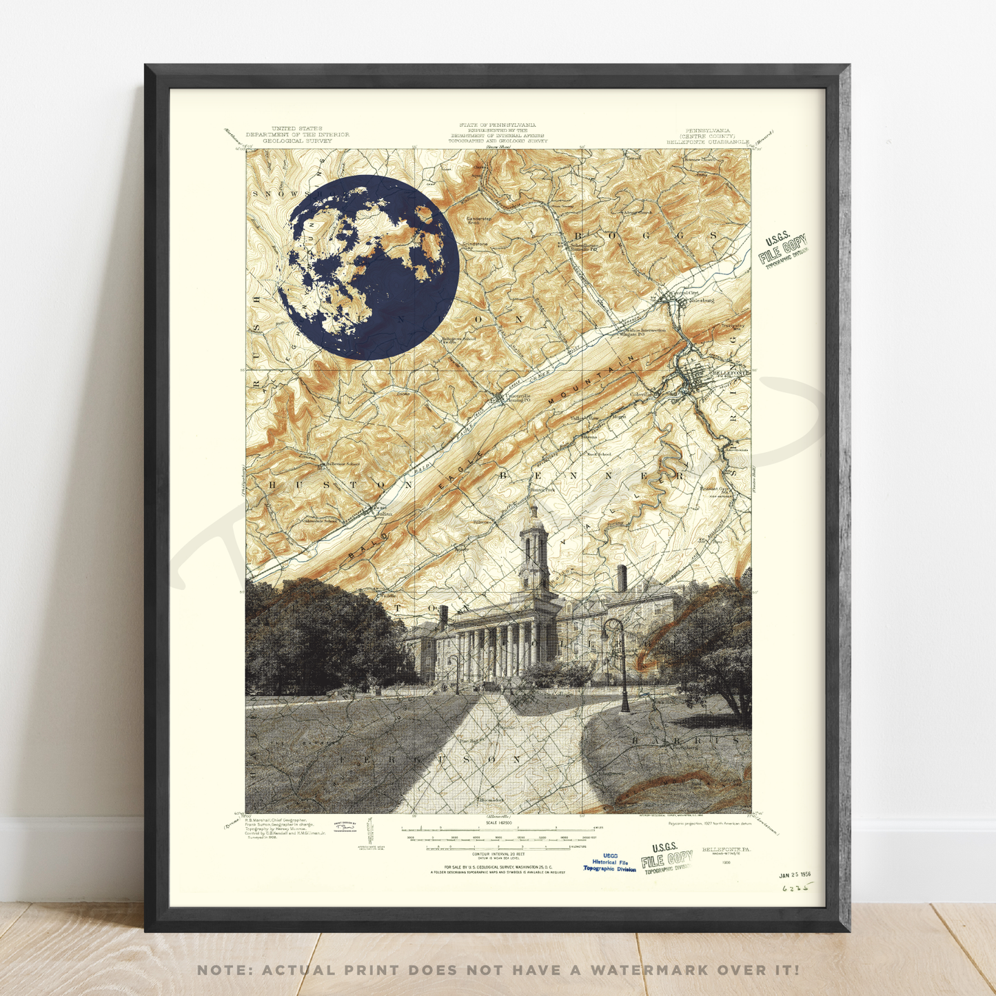 PA | Old Main Penn State | State College, Pennsylvania | Inkjet Print