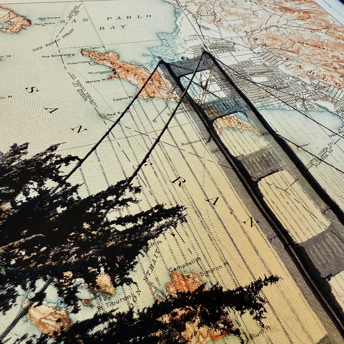 CA | "Golden Gate Bridge II" | San Francisco, California | Silkscreen