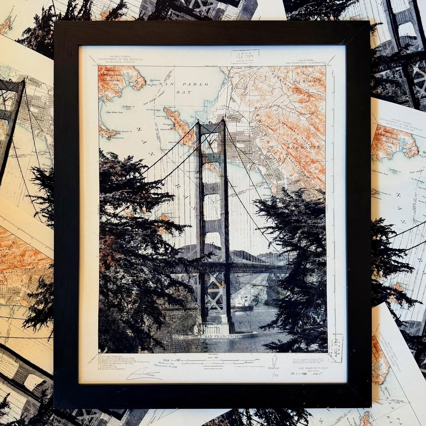 CA | "Golden Gate Bridge II" | San Francisco, California | Silkscreen