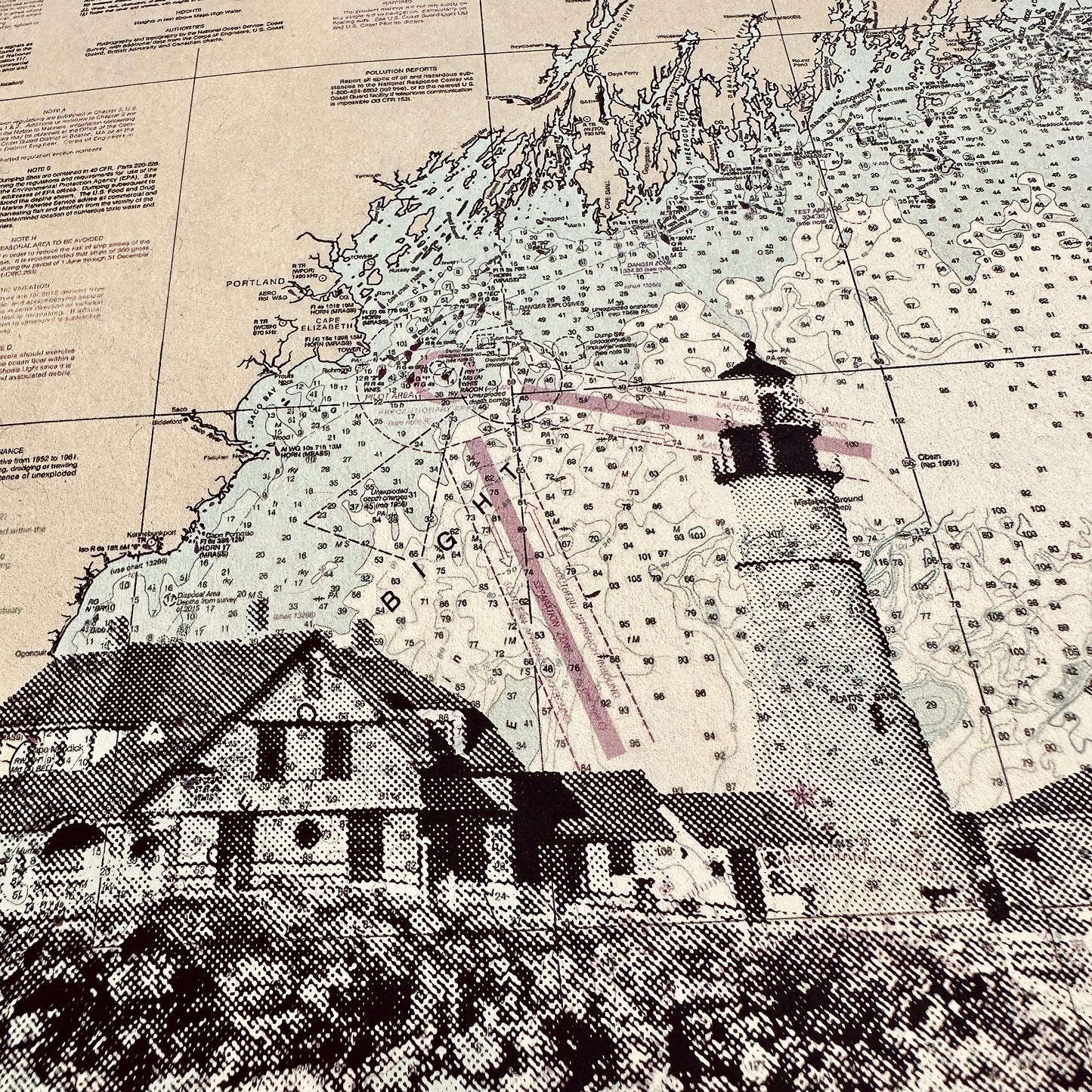 ME | Cape Elizabeth Light | Portland, Maine | Silkscreen