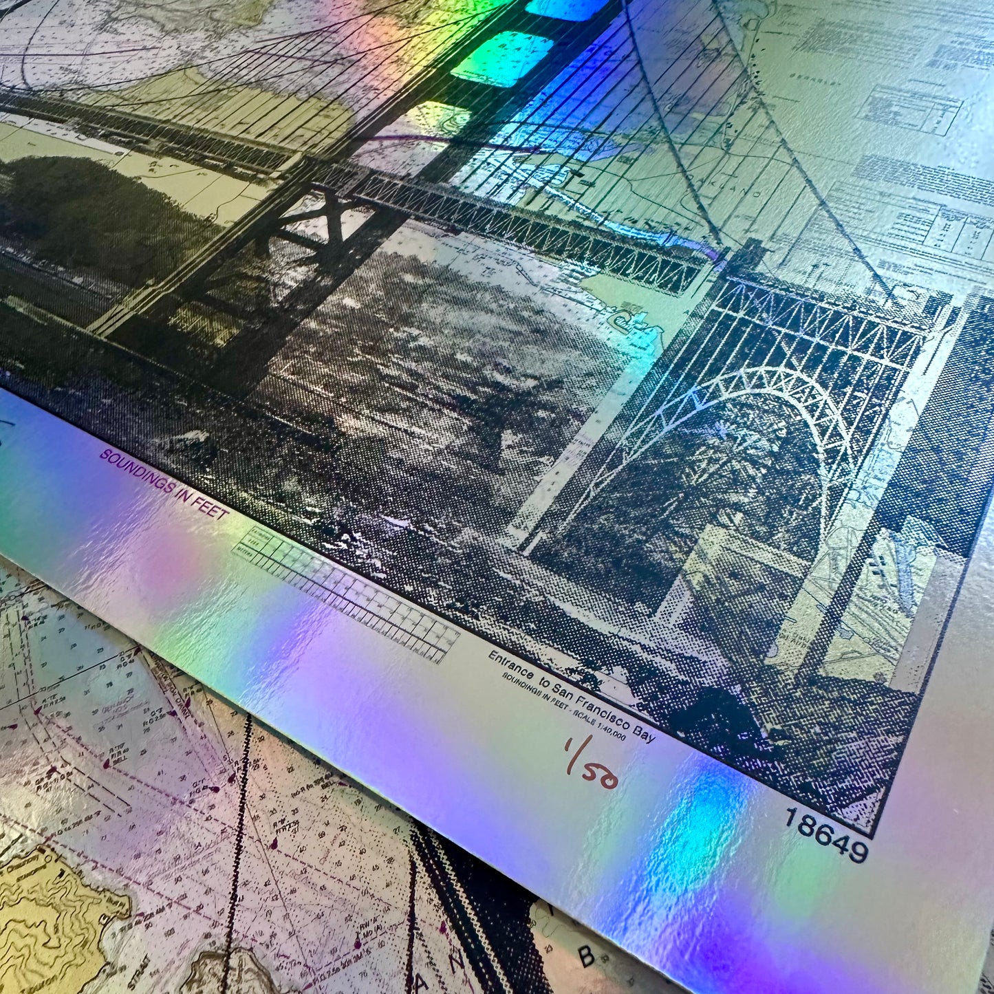 CA | Golden Gate Bridge | San Francisco, California | Silkscreen Foil