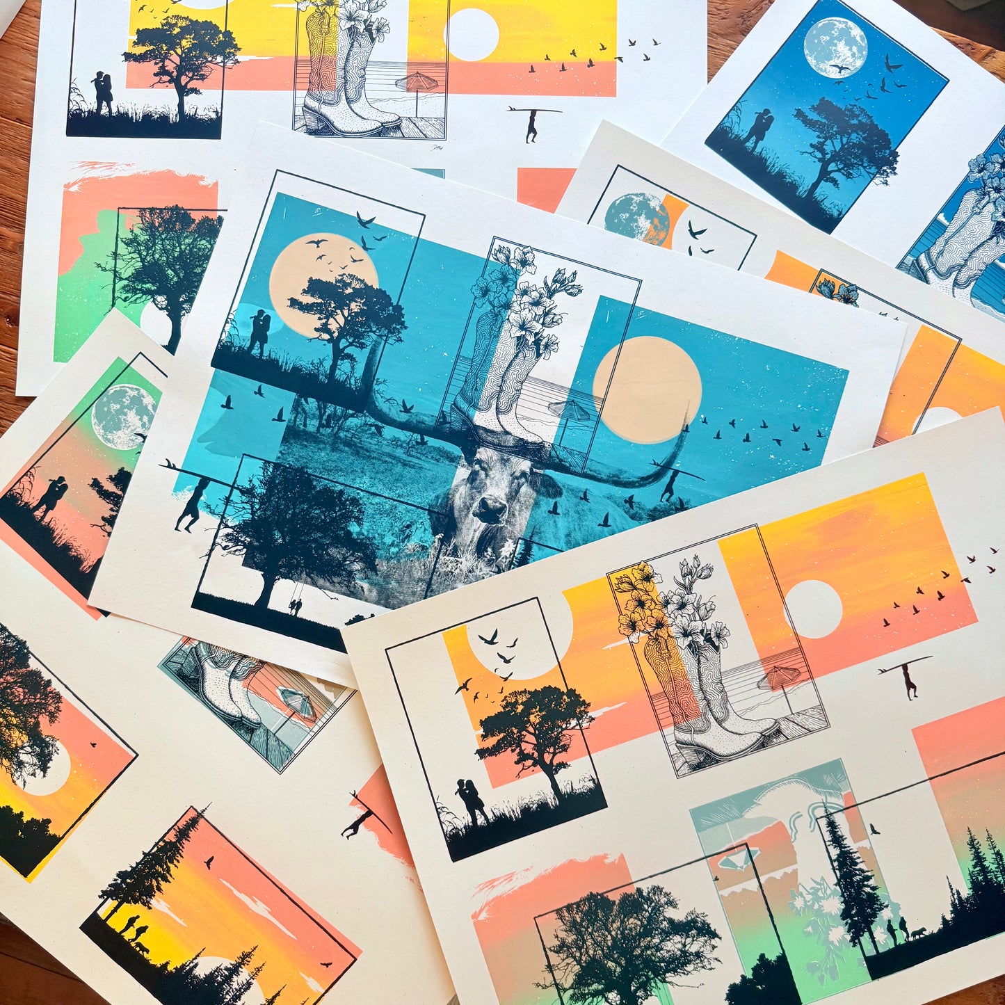 Mini Print: Uncut Test Prints