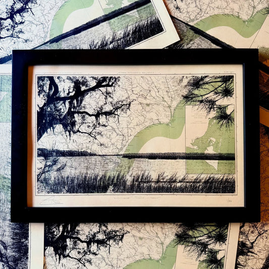 NC | "Coastal Serenity" | Cape Fear, North Carolina | Silkscreen