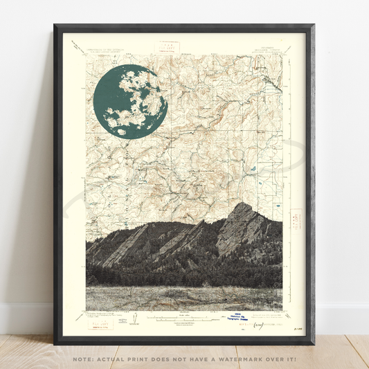 CO | Boulder Flatirons | Boulder, Colorado | Inkjet Print