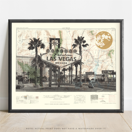 NV | Welcome To Fabulous Las Vegas Sign | Las Vegas, Nevada | Inkjet Print