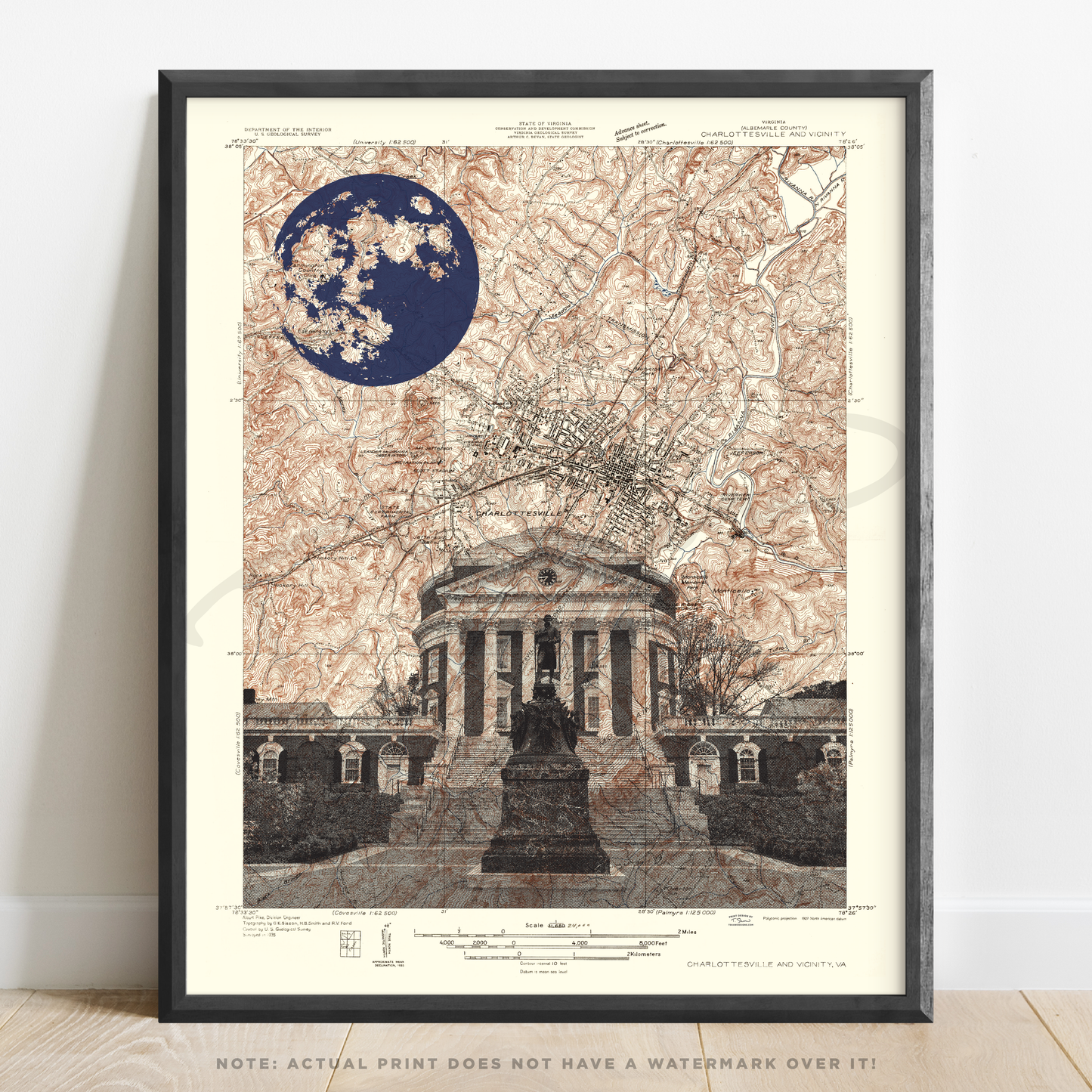 VA | University of Virginia Rotunda | Charlottesville, Virginia | Inkjet Print