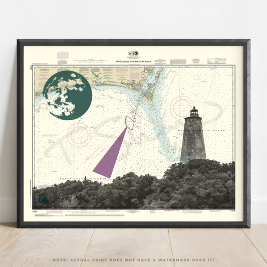 NC | Old Baldy Lighthouse | Bald Head Island, North Carolina | Inkjet Print
