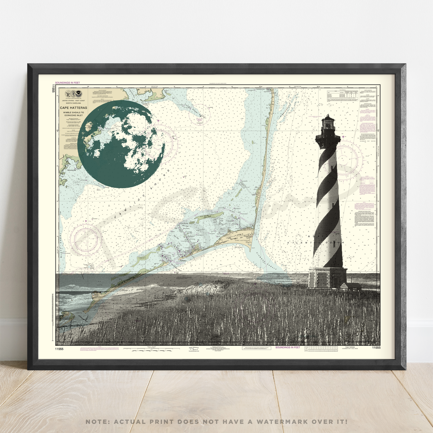 NC | Cape Hatteras Lighthouse | Outer Banks | Hatteras, North Carolina | Inkjet Print