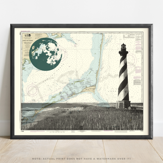 NC | Cape Hatteras Lighthouse | Outer Banks | Hatteras, North Carolina | Inkjet Print