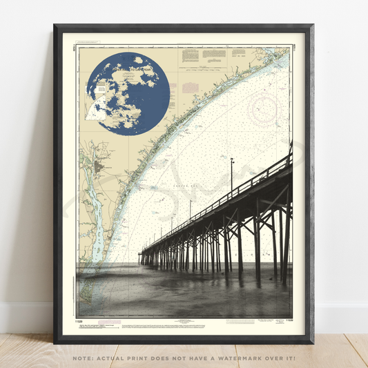 NC | Carolina Beach Pier | Carolina Beach, North Carolina | Inkjet Print