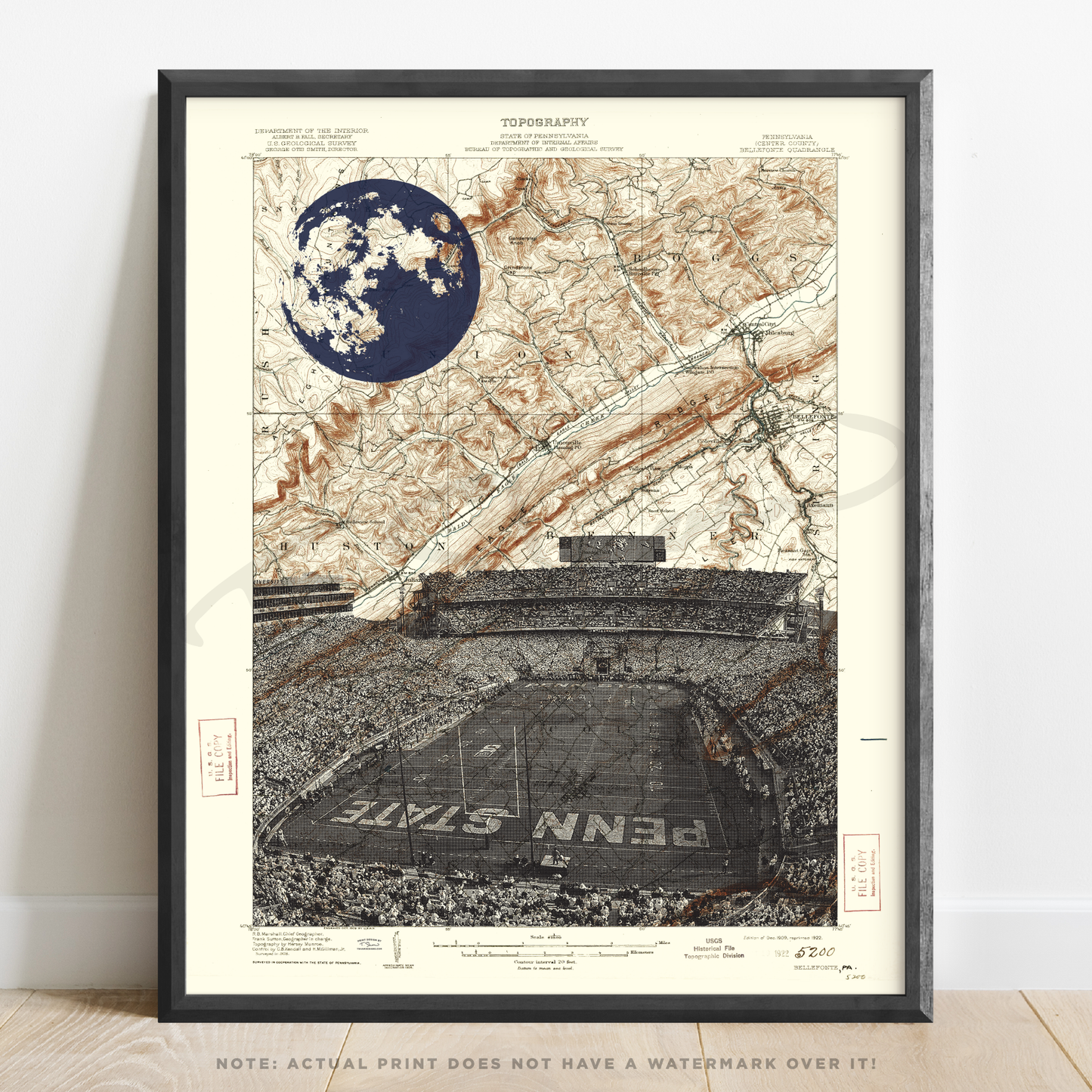 PA | Penn State Beaver Stadium | State College, Pennsylvania | Inkjet Print