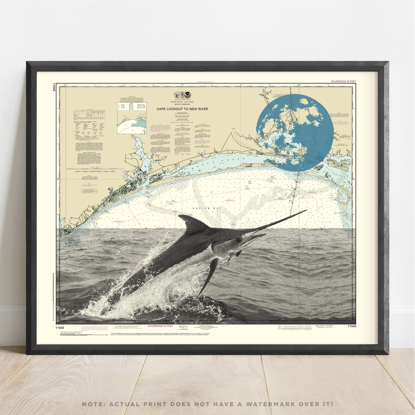 NC | Big Rock Blue Marlin | Morehead City, North Carolina | Inkjet Print