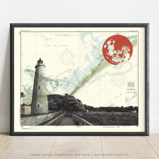NC | Ocracoke Island Lighthouse | Ocracoke, North Carolina | Inkjet Print