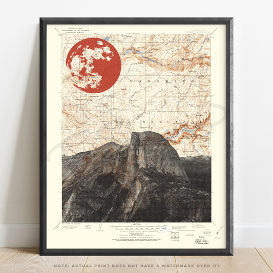 CA | Half Dome | Yosemite National Park, California | Inkjet Print