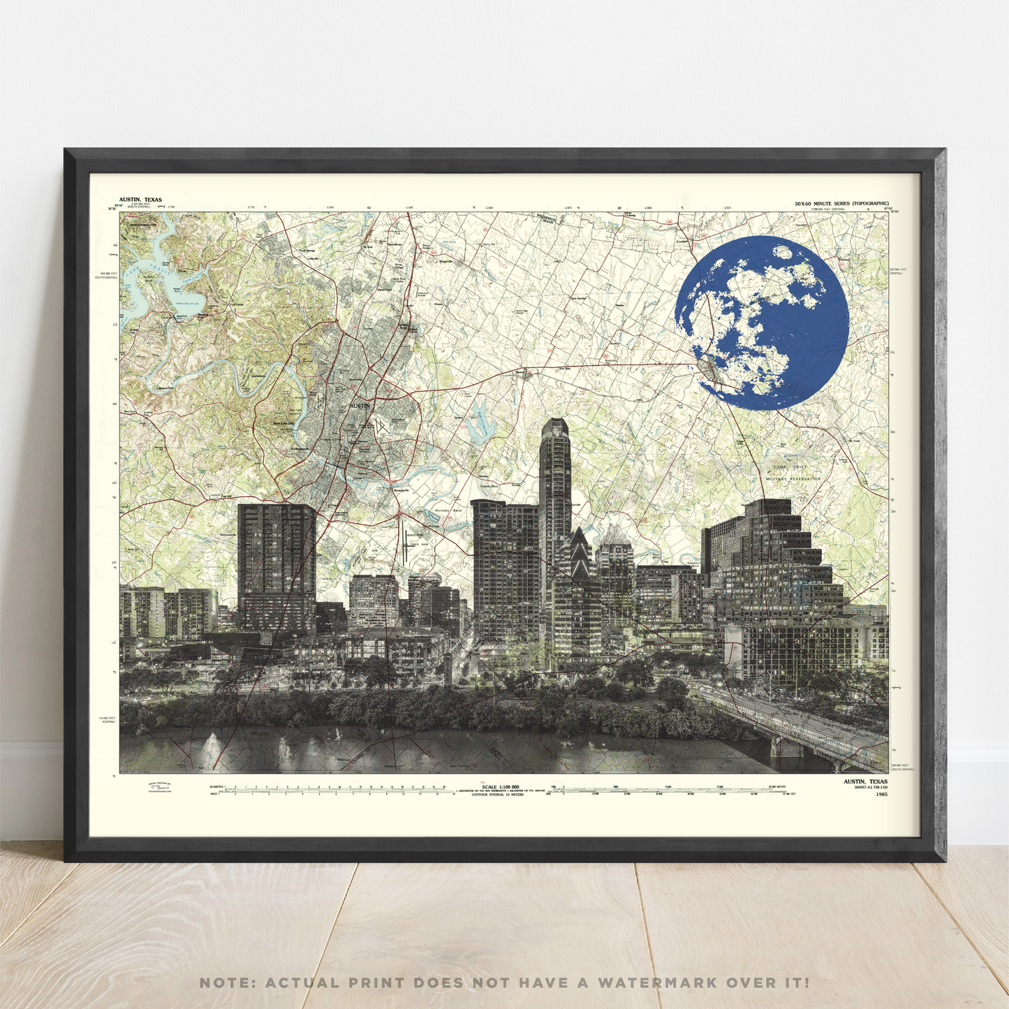TX | Austin Skyline | Austin, Texas | Inkjet Print