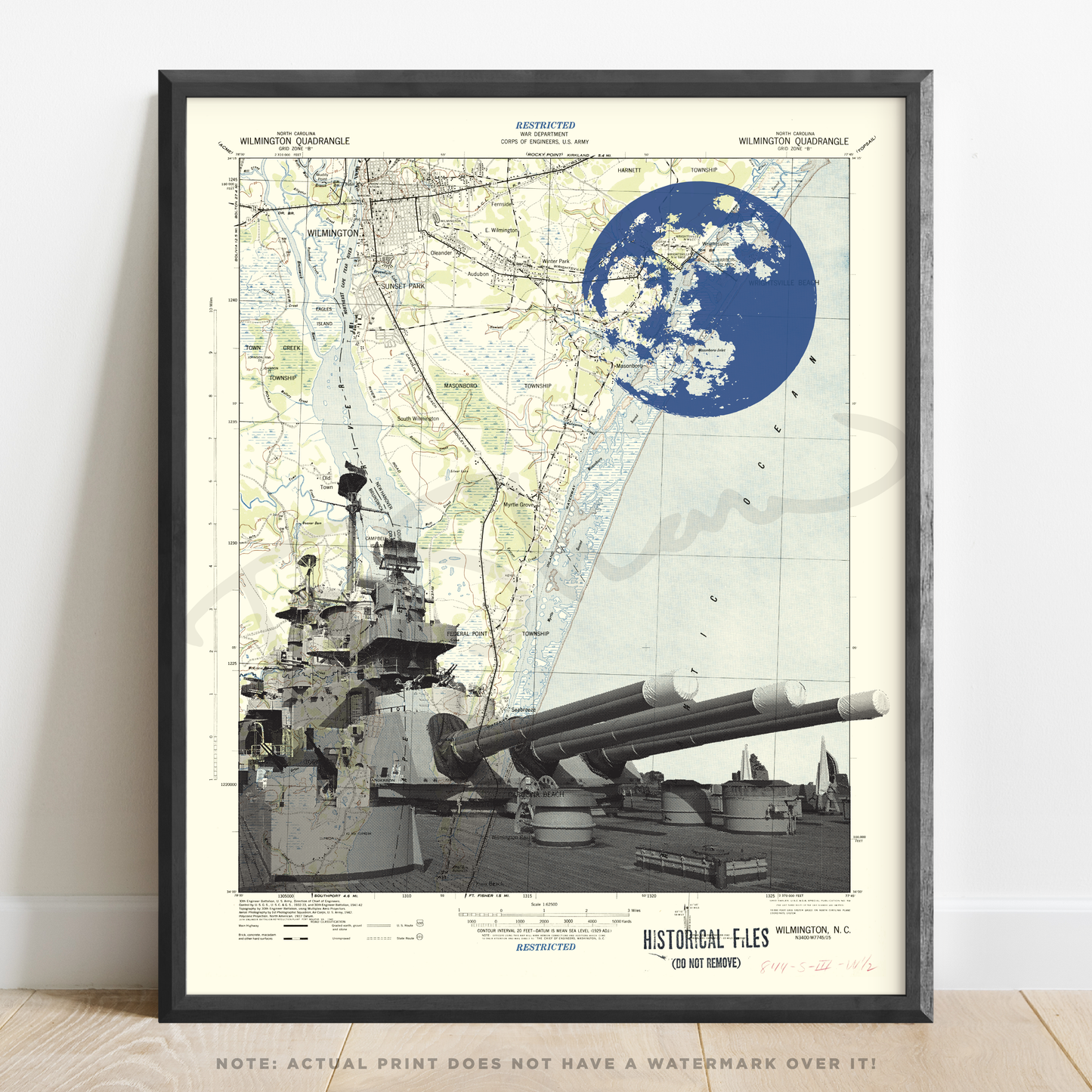 NC | USS North Carolina Battleship | Wilmington, North Carolina | Inkjet Print