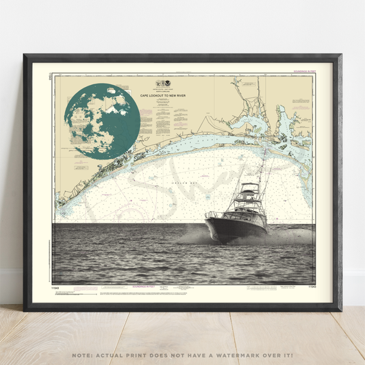 NC | Morehead City Sportfisher | Morehead City, North Carolina | Inkjet Print