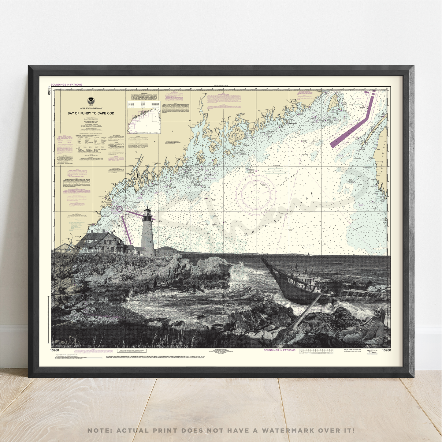 ME | Portland Head Light | Cape Elizabeth Lighthouse | Portland, Maine | Inkjet Print