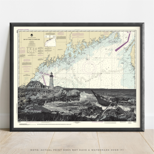 ME | Portland Head Light | Cape Elizabeth Lighthouse | Portland, Maine | Inkjet Print