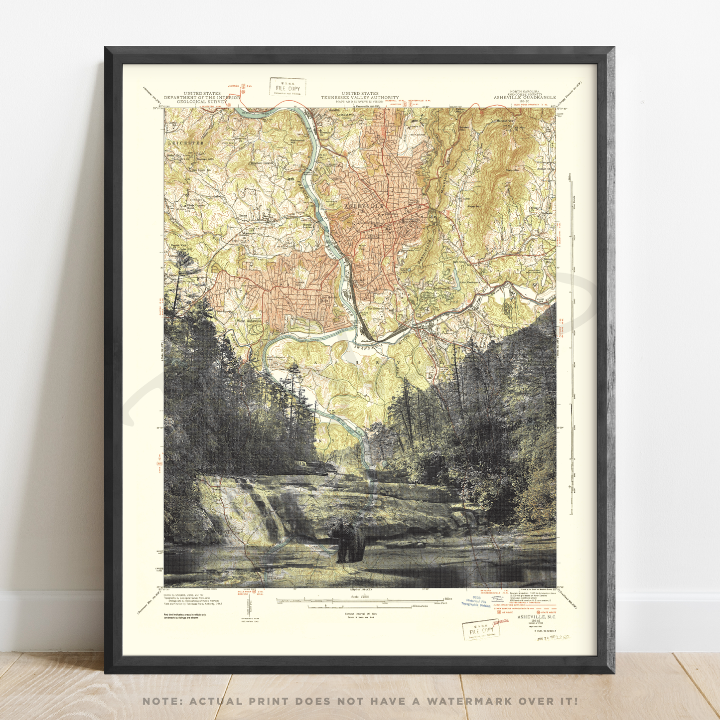 NC | Triple Falls | Asheville, North Carolina | Inkjet Print