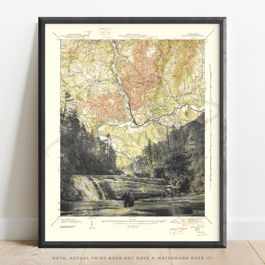 NC | Triple Falls | Asheville, North Carolina | Inkjet Print