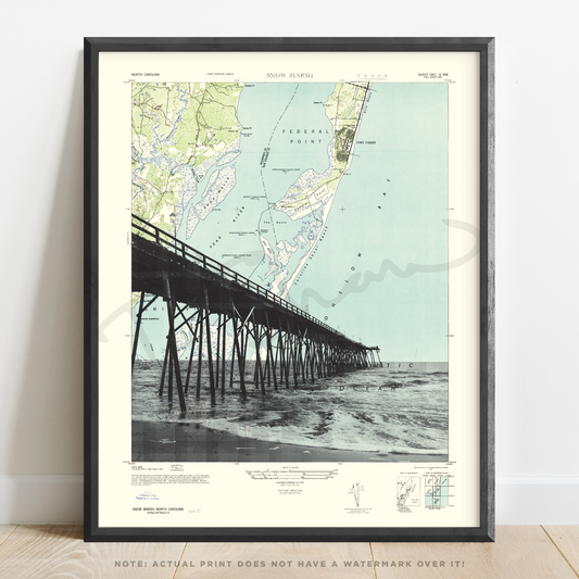 NC | Kure Beach Pier | Kure Beach, North Carolina | Inkjet Print