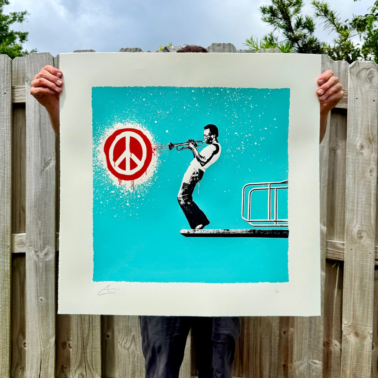 Jazz Peace | Oversized Silkscreen