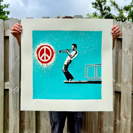 Jazz Peace | Oversized Silkscreen