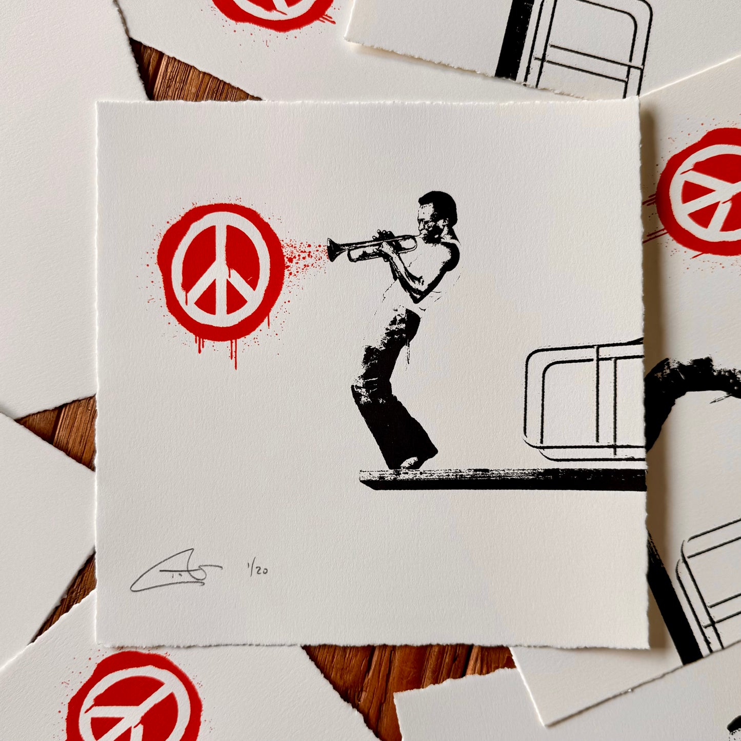 Jazz Peace | Oversized Silkscreen