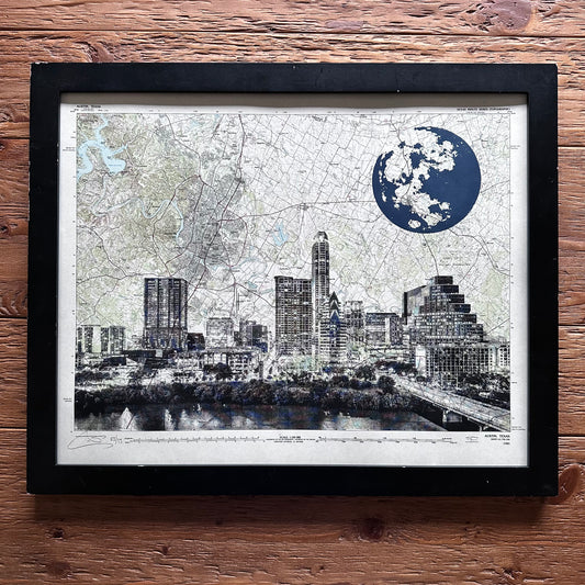 TX | Austin Skyline | Austin, Texas | Silkscreen