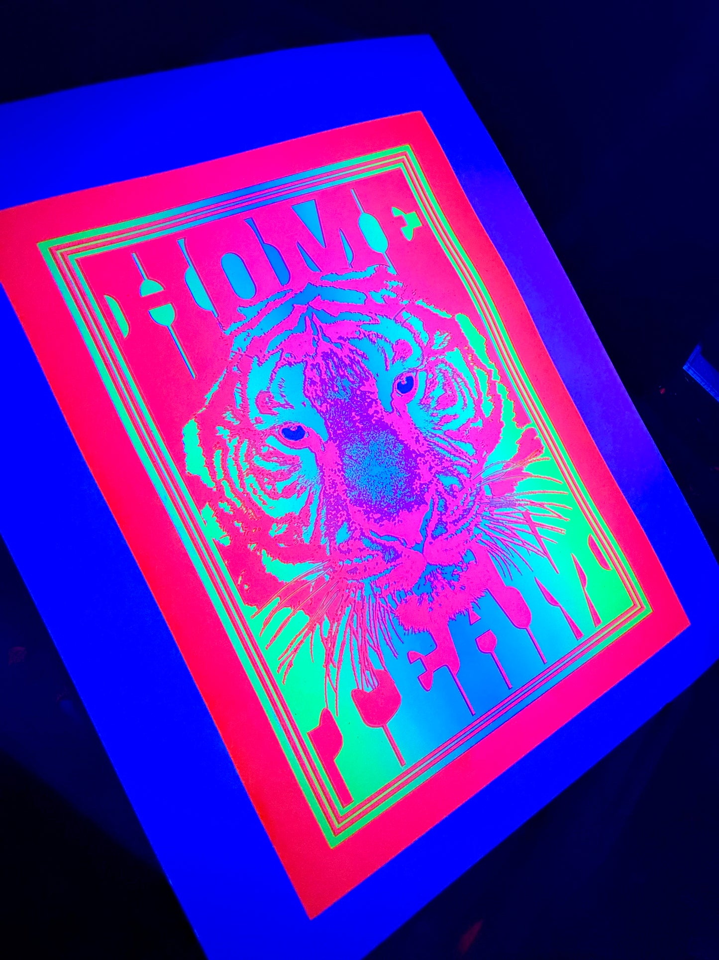 "HOME TEAM" Tiger Print