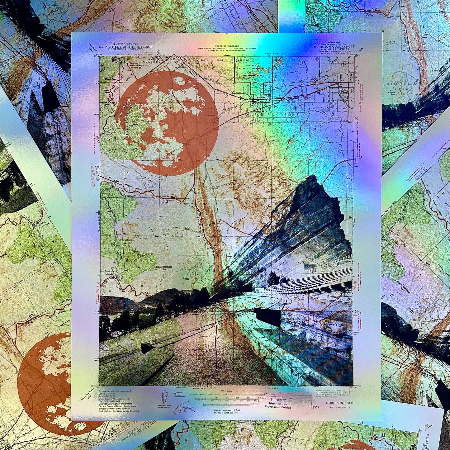 CO | Red Rocks Amphitheatre | Morrison, Colorado | Silkscreen Foil