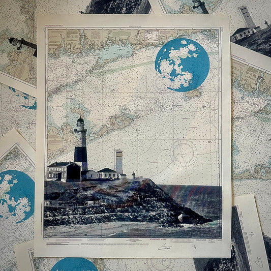 NY | Montauk Point Lighthouse | Montauk, New York | Silkscreen