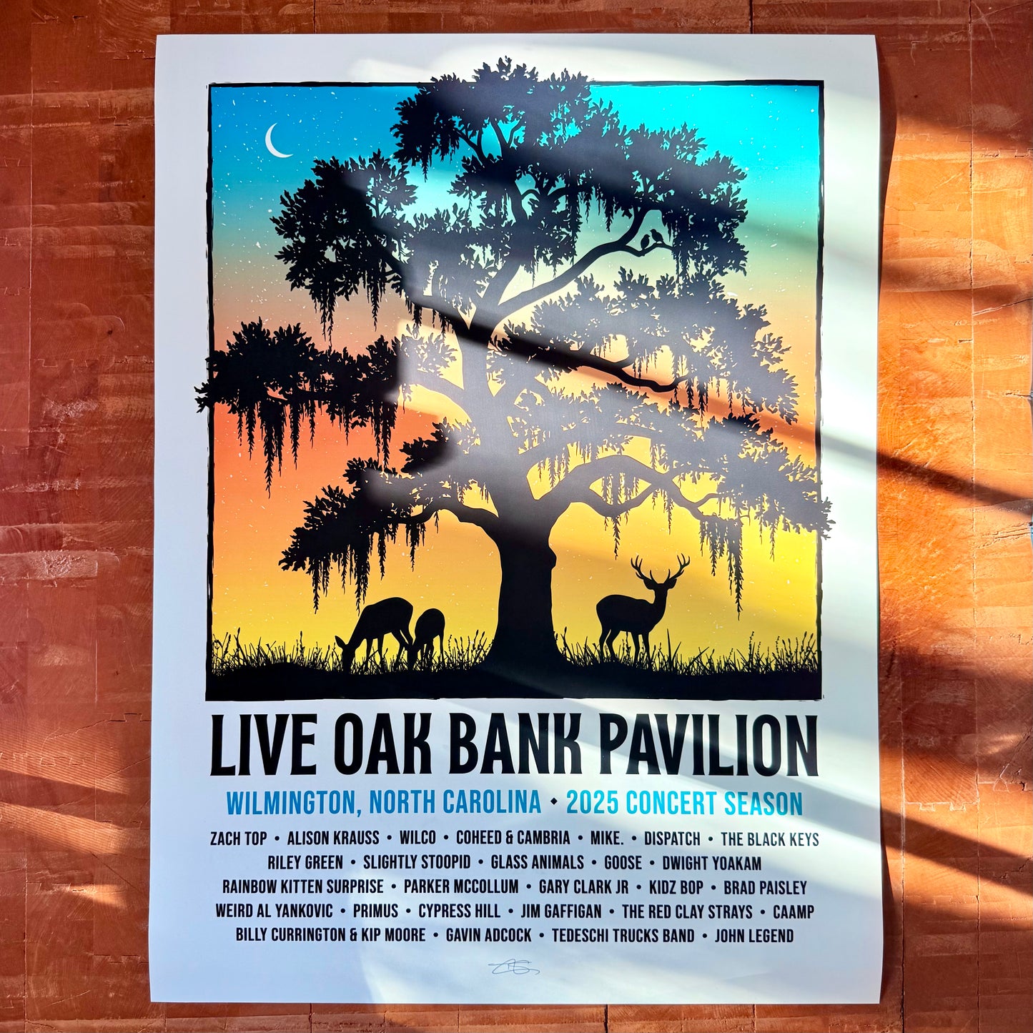 Live Oak Bank Pavilion | 2025 Season | Inkjet Print