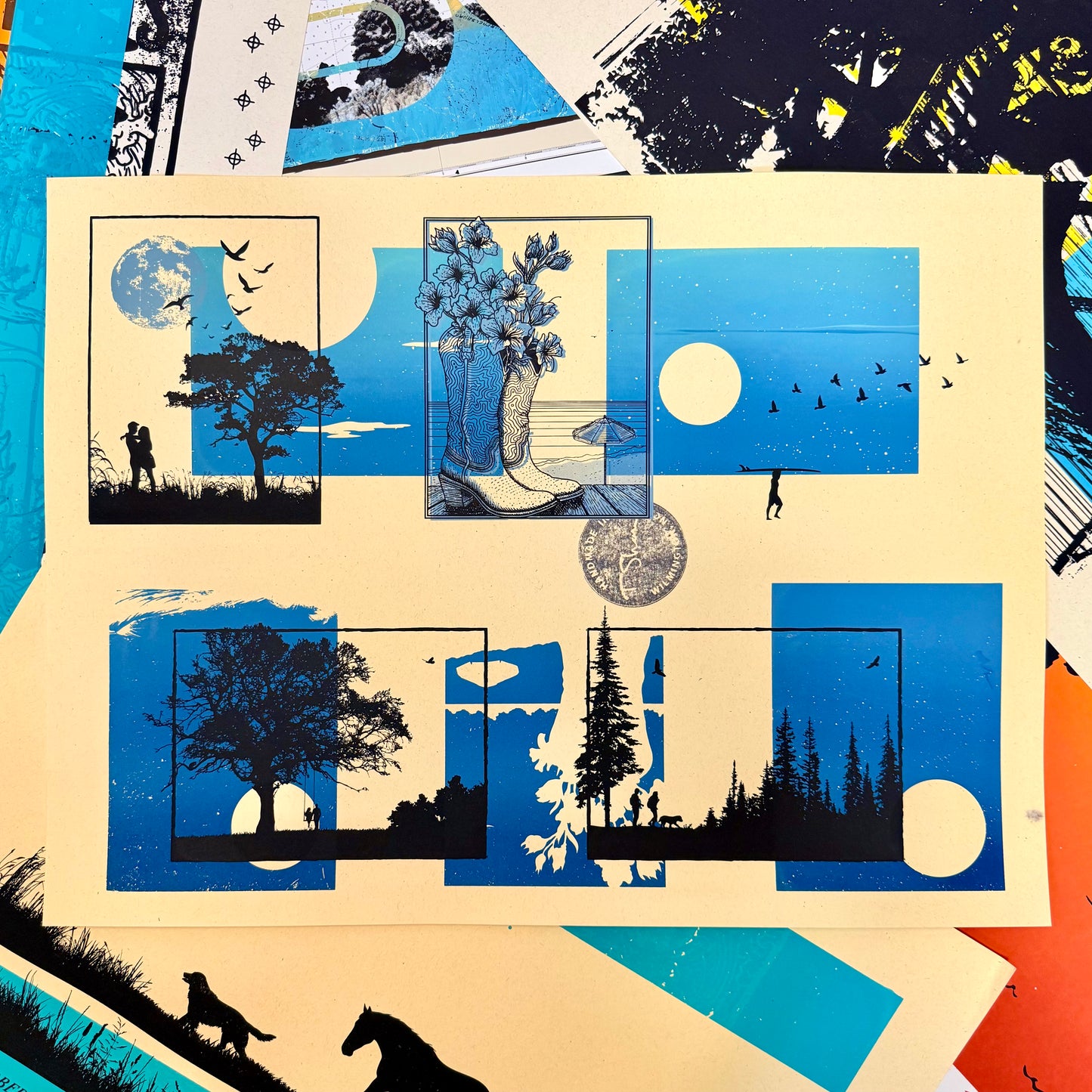 Monoprint #014 (two-sided)