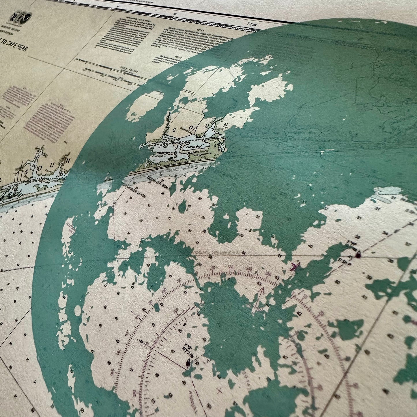 NC | Frying Pan Tower | Frying Pan Shoals, North Carolina | Silkscreen