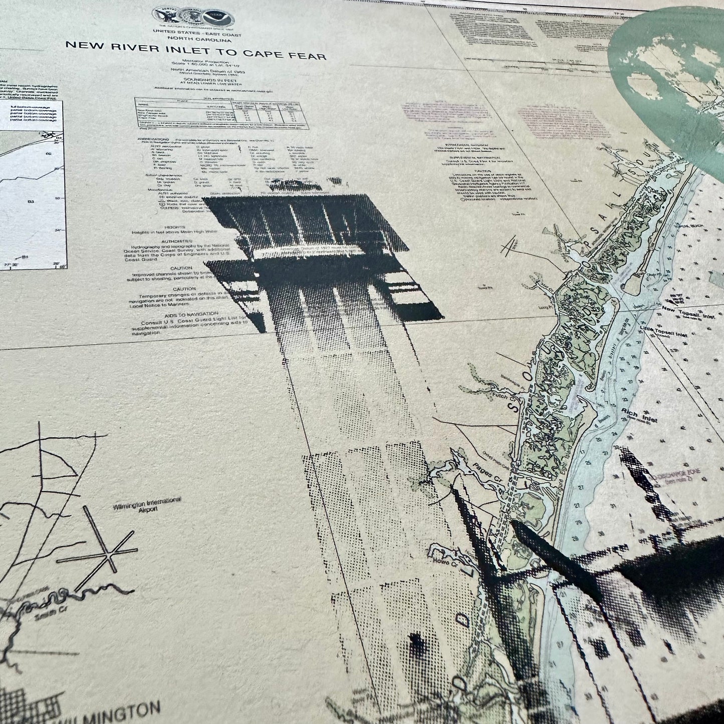 NC | Frying Pan Tower | Frying Pan Shoals, North Carolina | Silkscreen