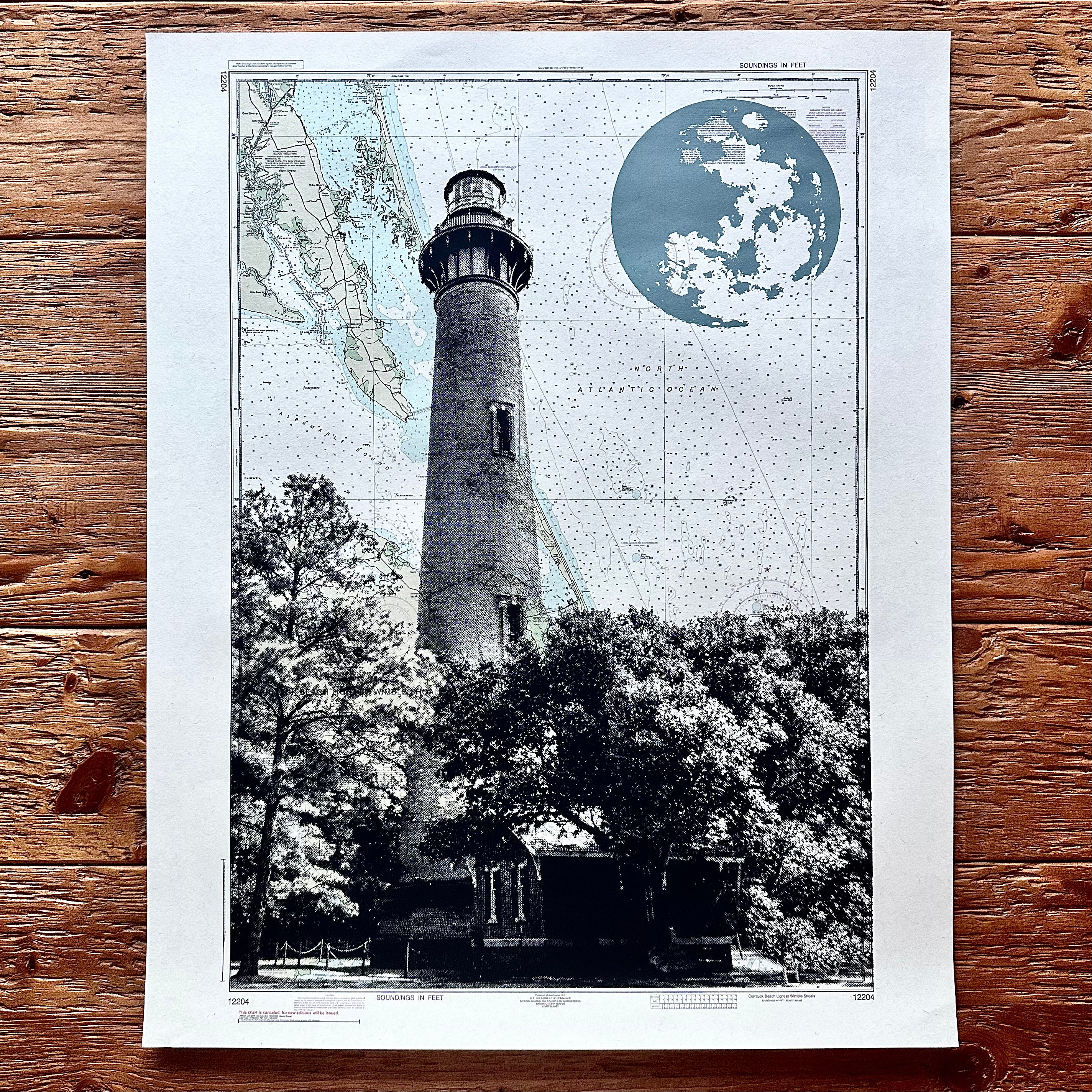 NC | Currituck Lighthouse | Corolla, North Carolina | Silkscreen – T. Shaw