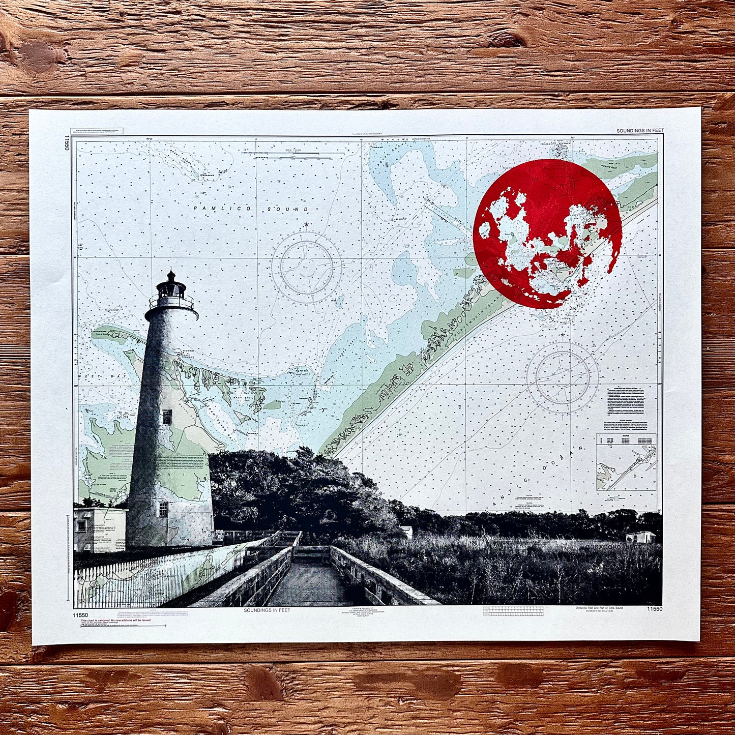 NC | Ocracoke Lighthouse | Ocracoke, North Carolina | Silkscreen