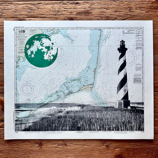 NC | Cape Hatteras Lighthouse | Hatteras, North Carolina | Silkscreen